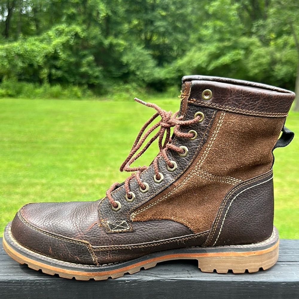 Timberland Men's Brown and Tan Leather Boots - Picture 14 of 14